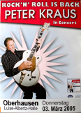 KRAUS, PETER - 2005 - In Concert - Rock N Roll is Back Tour - Poster - Oberhausen