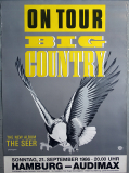 BIG COUNTRY - 1986 - Live In Concert - The Seer Tour - Poster - Hamburg