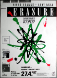 ERASURE - 1987 - Live In Concert - Sometimes Tour - Poster - Hamburg