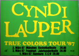LAUPER, CYNDI - 1987 - Live In Concert - True Colors Tour - Poster