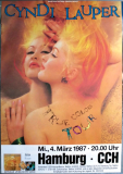LAUPER, CYNDI - 1987 - Live In Concert - True Colors Tour - Poster - Hamburg - A