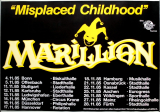 MARILLION - 1985 - Live In Concert - Misplaced Childhood Tour - Poster