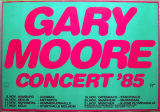 MOORE, GARY - 1985 - Live In Concert - Run For Cover Tour - Poster