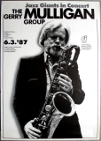 GARRY MULLIGAN GROUP - 1987 - Live In Concert Tour - Poster - Hamburg