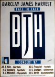 BARCLAY JAMES HARVEST - 1987 - Live In Concert - Face to Face - Poster - C