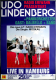LINDENBERG, UDO - 1985 - Live In Concert - Radio Eriwahn Tour - Poster - Hamburg