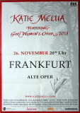 MELUA, KATIE - 2018 - Live In Concert Tour - Poster - Frankfurt - +signiert
