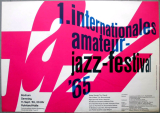 INTERNAT. AMATEUR JAZZ FESTIVAL - 1965 - Live In Concert - Poster - Bochum