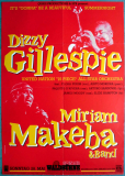 GILLESPIE, DIZZY - MIRIAM MAKEBA - 1989 - Jazz - Live In Concert - Poster - Berlin