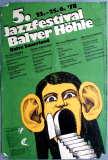 JAZZFESTIVAL BALVER HHLE - 1978 - Jazz - Live In Concert - Poster - Balve