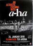 A-HA - 2018 - Live In Concert - Acoustic Tour - Poster - Hannover