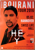 BOURANI, ANDREAS - 2016 - Live in Concert - Hey Tour - Poster - Hannover