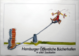 HAMBURGER FFENTLICHE BCHERHALLEN - 198X - Poster - Hamburg