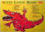 BUNTE LANGE REIHE - 1988 - St.Georg - Abi Wallensten - Poster - Hamburg