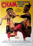 CHAM - Tibetischer Ritual-Tanz - 1988 - Poster - Hamburg