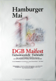 HAMBURGER MAI - 1991 - DGB Maifest - Gewerkschaft - Poster - Hamburg