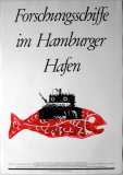 FORSCHUNGSSCHIFFE IM HAMBURGER HAFEN - 1989 - Poster - Hamburger - C