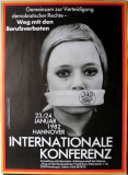 WEG MIT DEN BERUFSVERBOTEN - 1982 - Int. Konferenz - Poster - Hannover