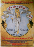 TIROLER ENGEL - 1984 - Werbung - Sdtiroler Weindorf - Erffnung - Poster
