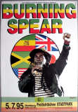 BURNING SPEAR - 1995 - Live In Concert Tour - Poster - Hamburg