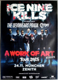 ICE NINE KILLS - 2025 - Live In Concert - A Work of Art Tour - Poster - M�nchen
