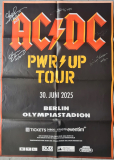 AC/DC - ACDC - 2025 - Live In Concert - Power Up Tour - Poster - Berlin - SIGNED