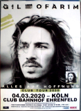 OFARIM, GIL - 2020 - Live In Concert - Alles auf Hoffnung Tour - Poster - K�ln