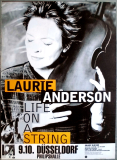 ANDERSON, LAURIE - 2001 - In Concert - Life on a String Tour Poster - D�sseldorf