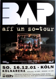 BAP - Niedecken - 2001 - Live In Concert - Aff Un Zo Tour - Poster - K�ln