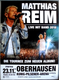 REIM, MATTHIAS - 2018 - Live In Concert Tour - Poster - Oberhausen