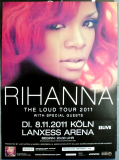 RIHANNA - 2011 - Live In Concert - Loud Tour - Poster - K�ln