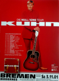 KUHN, DIETER THOMAS - 2001 - In Concert - Null Eins Tour - Poster - Bremen