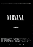 NIRVANA - 2002 - Promotion - Plakat - 28/10/2002 - Poster - A2
