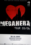 MEGAHERZ - 2005 - Live In Concert - 05/06 Tour - Poster - Oberhausen