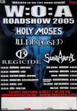 WACKEN - WOA ROADSHOW - 2005 - Plakat - Holy Moses - Illdisposed - Poster
