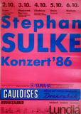 STEPHAN SULKE - 1986 - Plakat - Live In Concert Tour - Poster