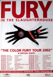 FURY IN THE SLAUGHTERHOUSE - 2002 - In Concert - Color Fury Tour - Poster
