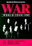 WAR - 1987 - Plakat - Eric Burdon - In Concert - World Tour Tour - Poster