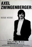 ZWINGENBERGER, AXEL - 1996 - Live In Concert - Boogie Woogie Tour - Poster