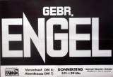 GEBR�DER ENGEL - 1981 - Konzertplakat - Concert - Tourposter - Duisburg