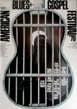 AMERICAN FOLK & GOSPEL - 1970 - Plakat - Gnther Kieser - Poster - Frankfurt