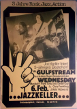 GULFSTREAM - 1980 - Konzertplakat - Wednesday - Concert - Tourposter - Berlin