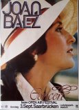 BAEZ, JOAN - 1978 - Live In Concert Tour - Open Air - Poster - Saarbrcken