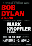 DYLAN, BOB - KNOPFLER - 2011 - Konzertplakat - Concert - Tourposter - Hamburg