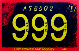 999 - NINE NINE NINE - 1987 -Live in Concert - Lust Power...Tour - Poster