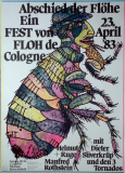 FLOH DE COLOGNE - 1983 - Plakat - Kieser - Sverkrp - Poster - Wrzburg