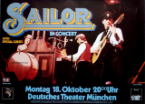 SAILOR - 1976 - Pplakat - In Concert - Girls Girls Girls - Tourposter - Mnchen