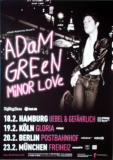 GREEN, ADAM - 2009 - Plakat - Live In Concert - Minor Love Tour - Poster
