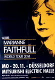 FAITHFULL, MARIANNE - 2014 - In Concert - World Tour - Poster - D�sseldorf