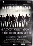 BACKSTREET BOYS - 2013 - In Concert - Poster - Hamburg - Autogramme/signed